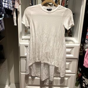 Aqua high low peplum tunic